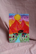 'Mountains Watercolor' Print